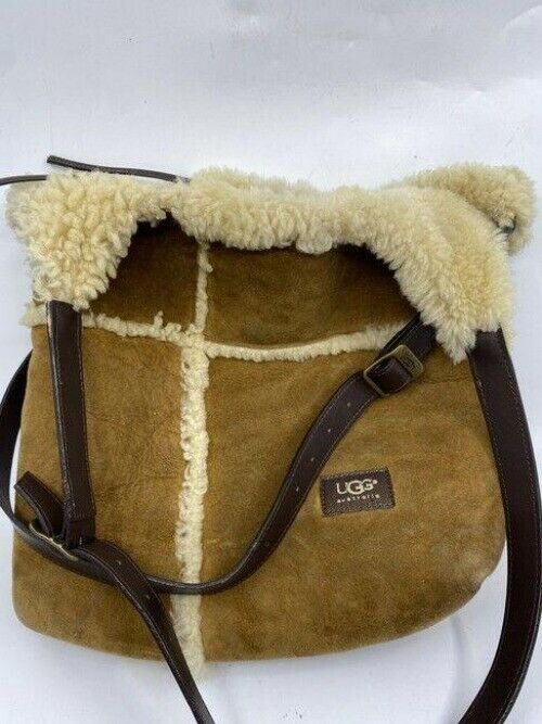 ugg australia large tan suede leather tote
