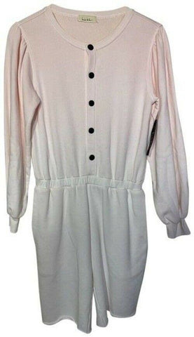 nicole miller pink white new french terry msrp