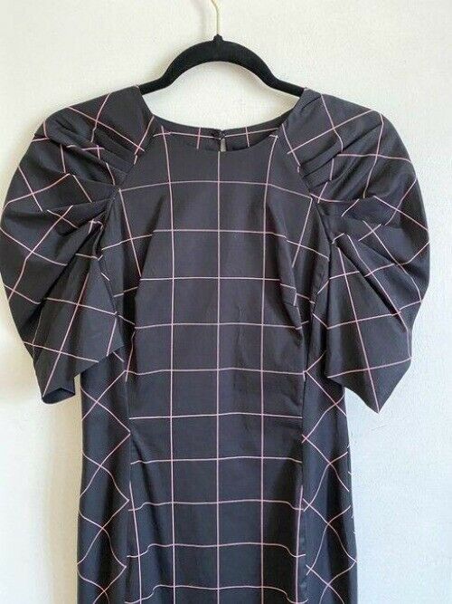 milly black pink new printed msrp short casual dress