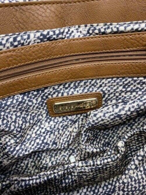 steve madden brown leather cross body bag