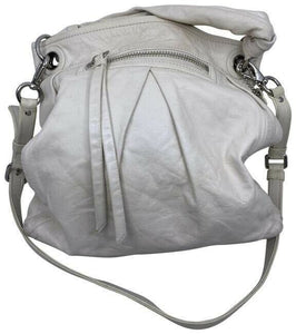 Coach xl shoulder white leather cross body bag