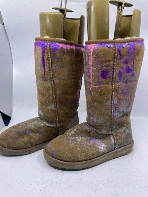 Ugg Australia Tan Customized By Me Tall Bootsbooties Size Us