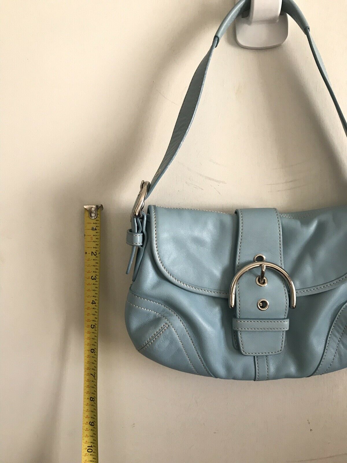 COACH Blue Leather Hangbag