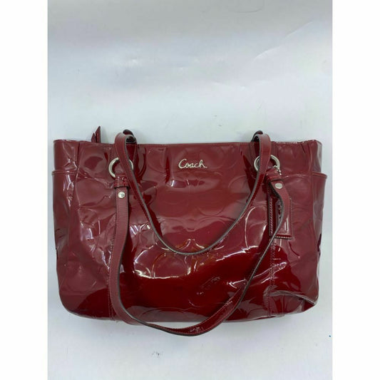 COACH Large Patent Red Shoulder Bag