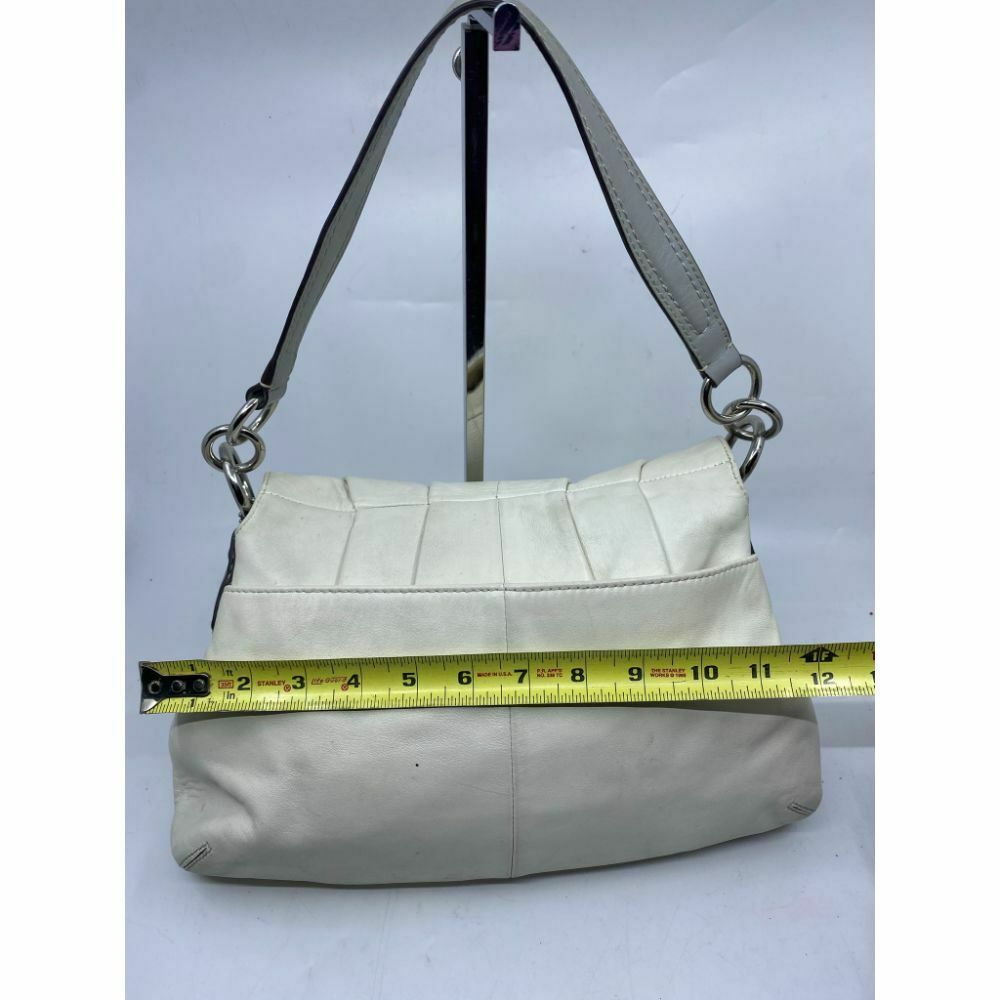 COACH Medium/ Large Leather White Shoulder Bag