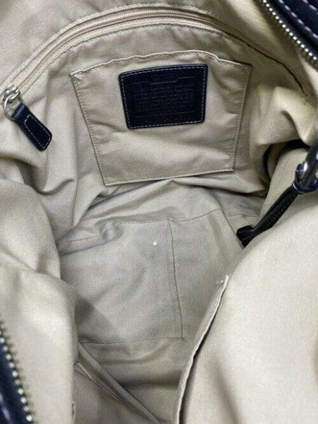 Coach xl shoulder black leather cross body bag