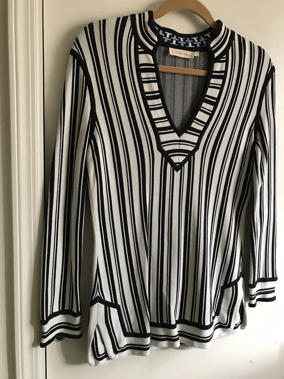 TORY BURCH Striped  Tunic top XS
