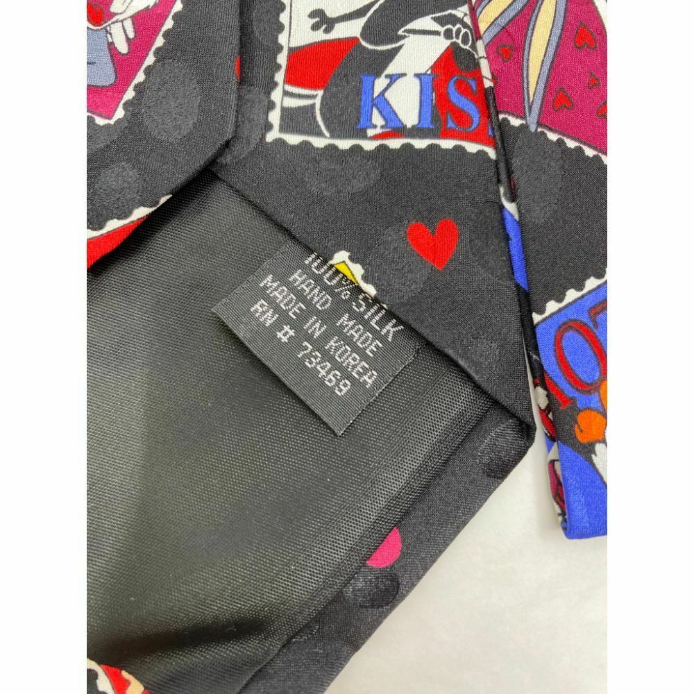 New Lot of 3 Neck tie Disney, Looney Tunes Black Red White Total Msrp 75
