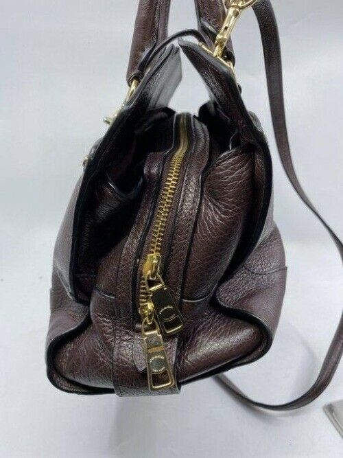 coach handbag w strap burgundy leather cross body bag