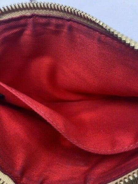 Dooney And Bourke And Stripped White Blue Wristlet