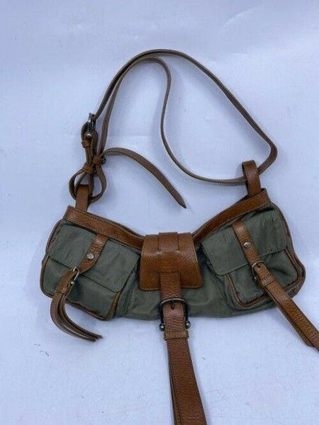 burberry gray brown shoulder bag