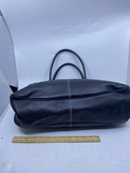 Tod S Drawstring Black Leather Shoulder Bag