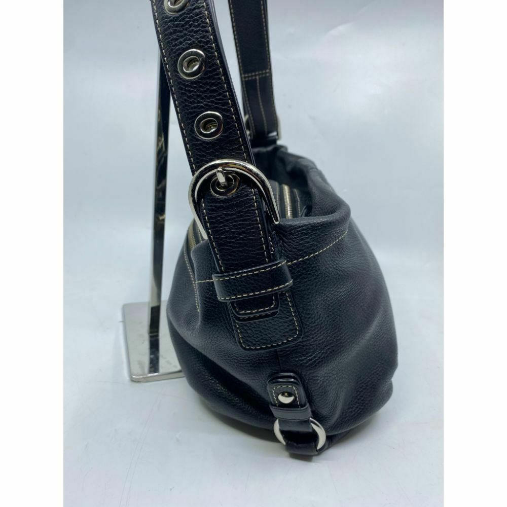 COACH Medium/ Large Leather Black Shoulder Bag
