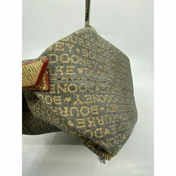 Dooney & Bourke Fabric Shoulder Bag Over Signature Size M Msrp 250