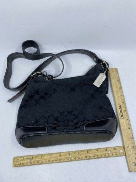 Coach Black Fabric Cross Body Bag