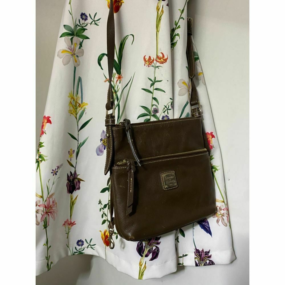 DOONEY & BOURKE Brown Leather Crossbody Bag