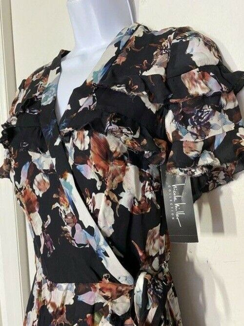 nicole miller black white new maxi msrp