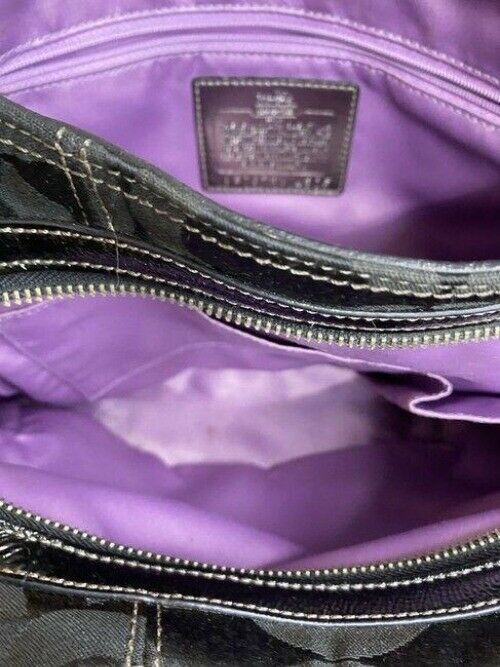 coach bag eddie black jacquard fabric tote