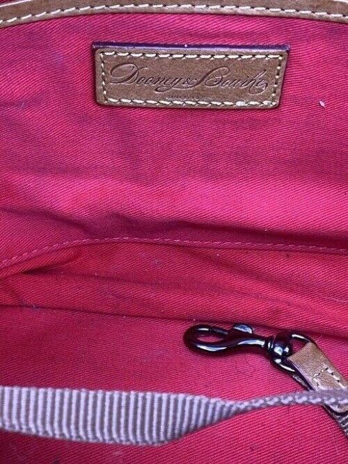 Dooney and Bourke yellow unique leather shoulder bag