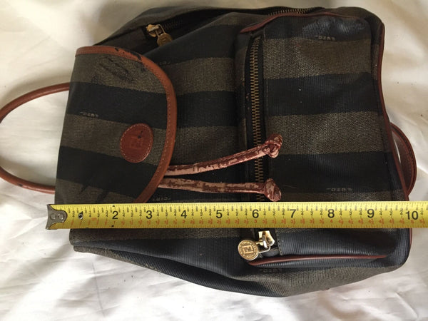 FENDI Vintage  Signature Stripe Back Pack