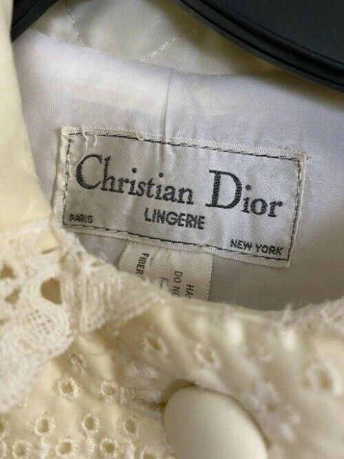 dior white vintage lingerie small activewear outerwear