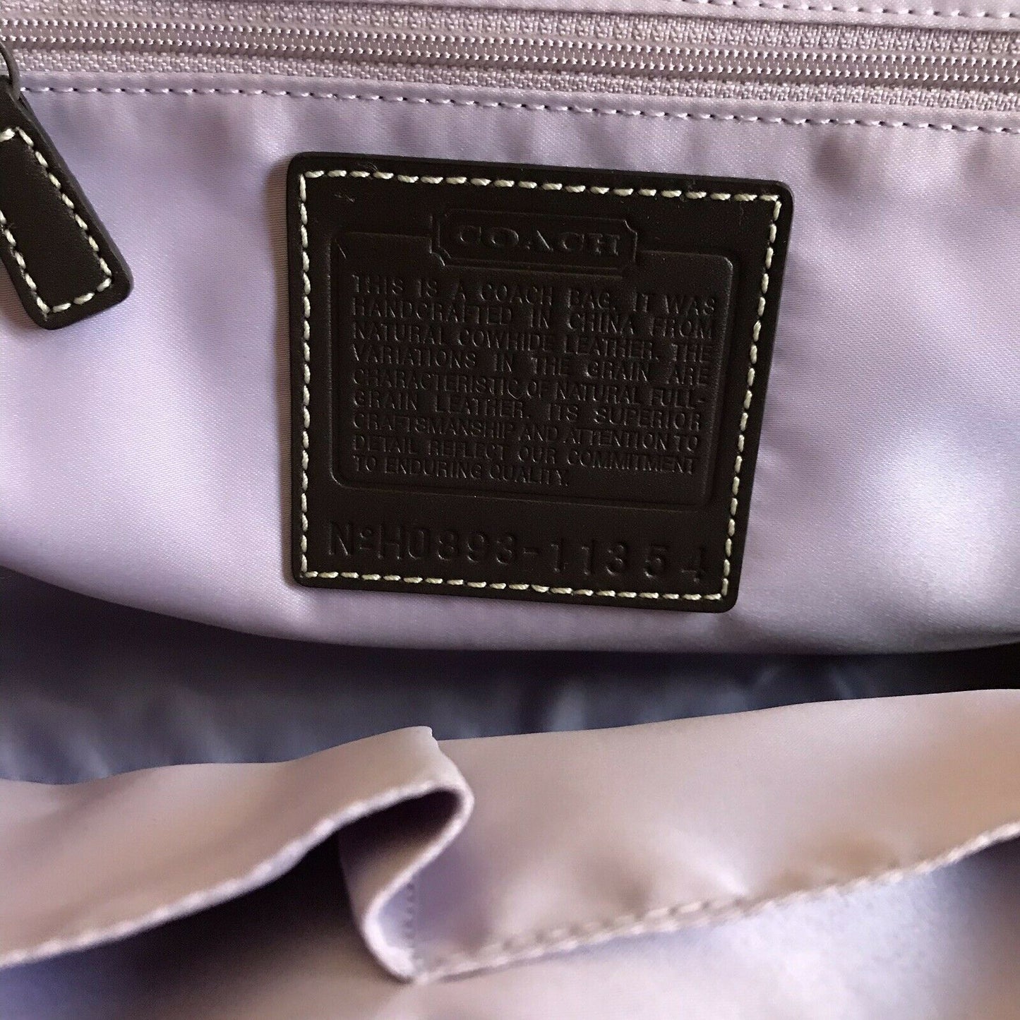 NWT! COACH  Large Brown Leather Shoulder Bag
