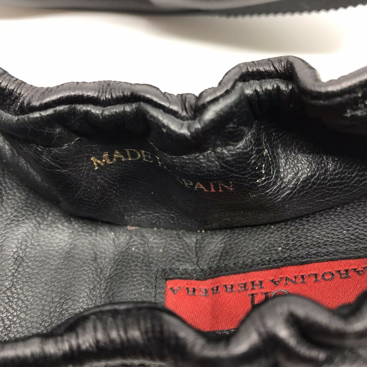 Carolina Herrera Black Ballet Flats w Bow sz 7