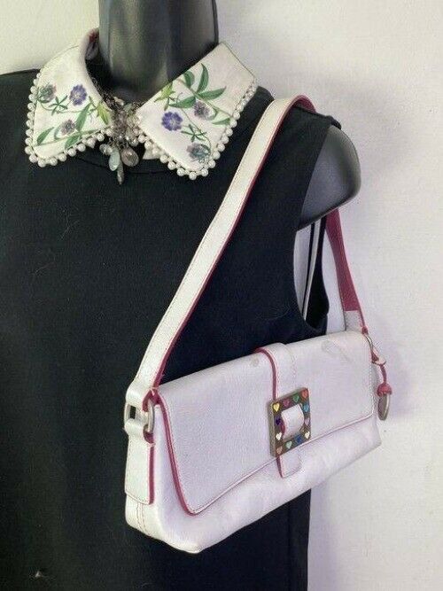 dooney and bourke mini purse white leather tote