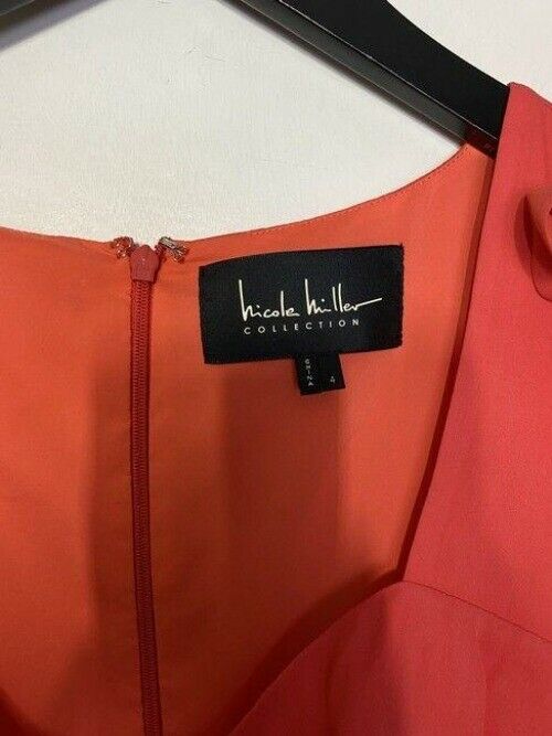 nicole miller coral new scoop neck msrp short casual dress