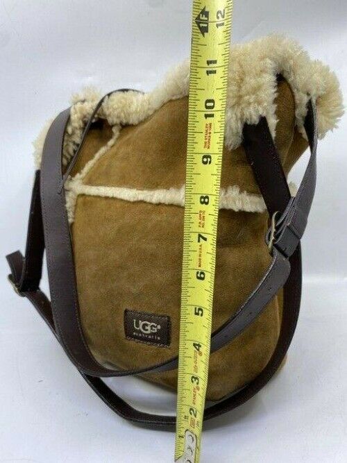 ugg australia large tan suede leather tote