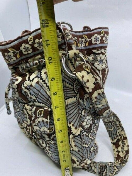 Vera Bradley Msrp Brown Blue White Cross Body Bag