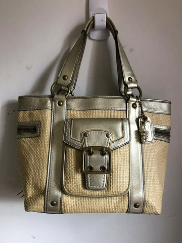 Coach Fabric/Leather Tote