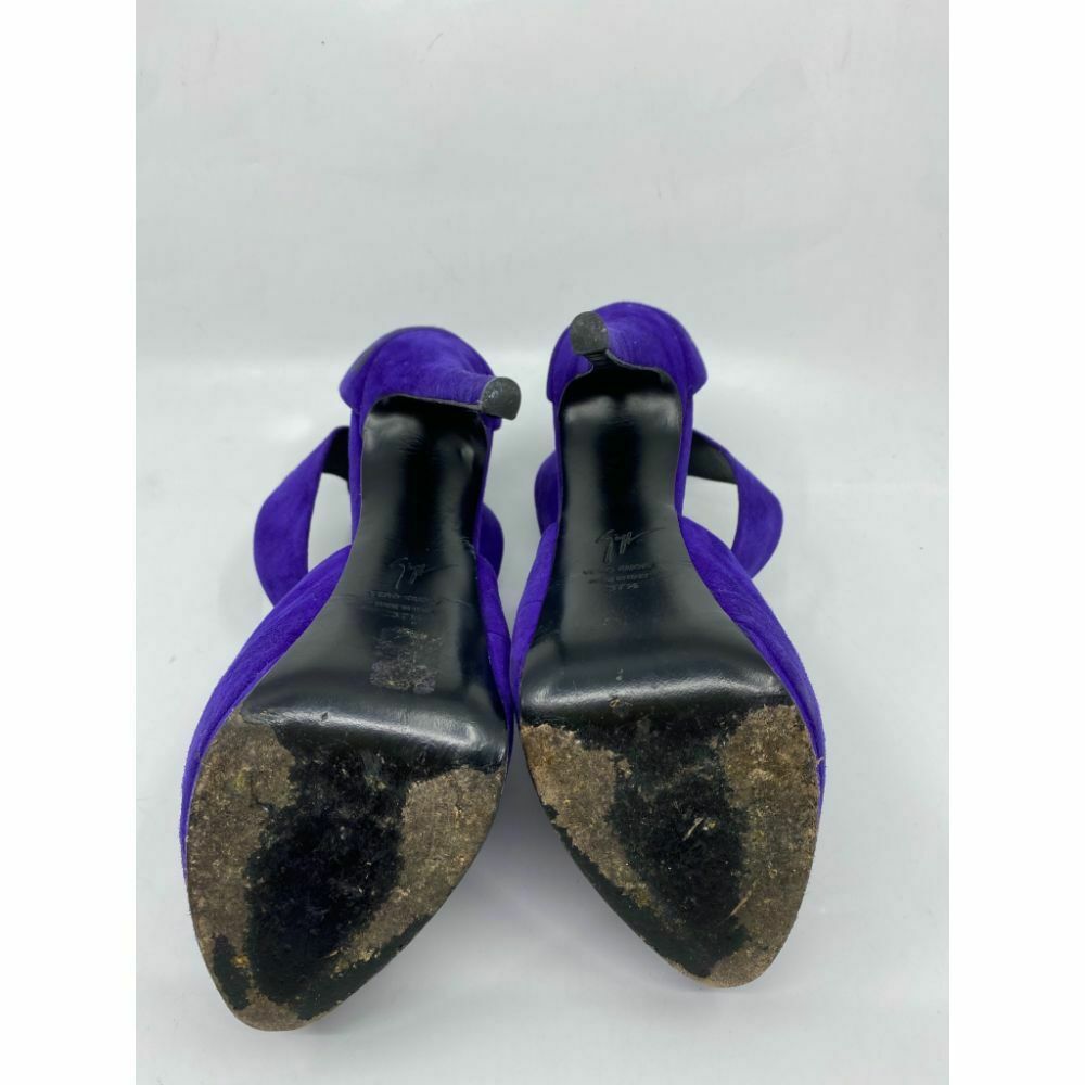 GIUSSEPE ZANOTTI Women's High Heels in Purple Suede Size 37.5