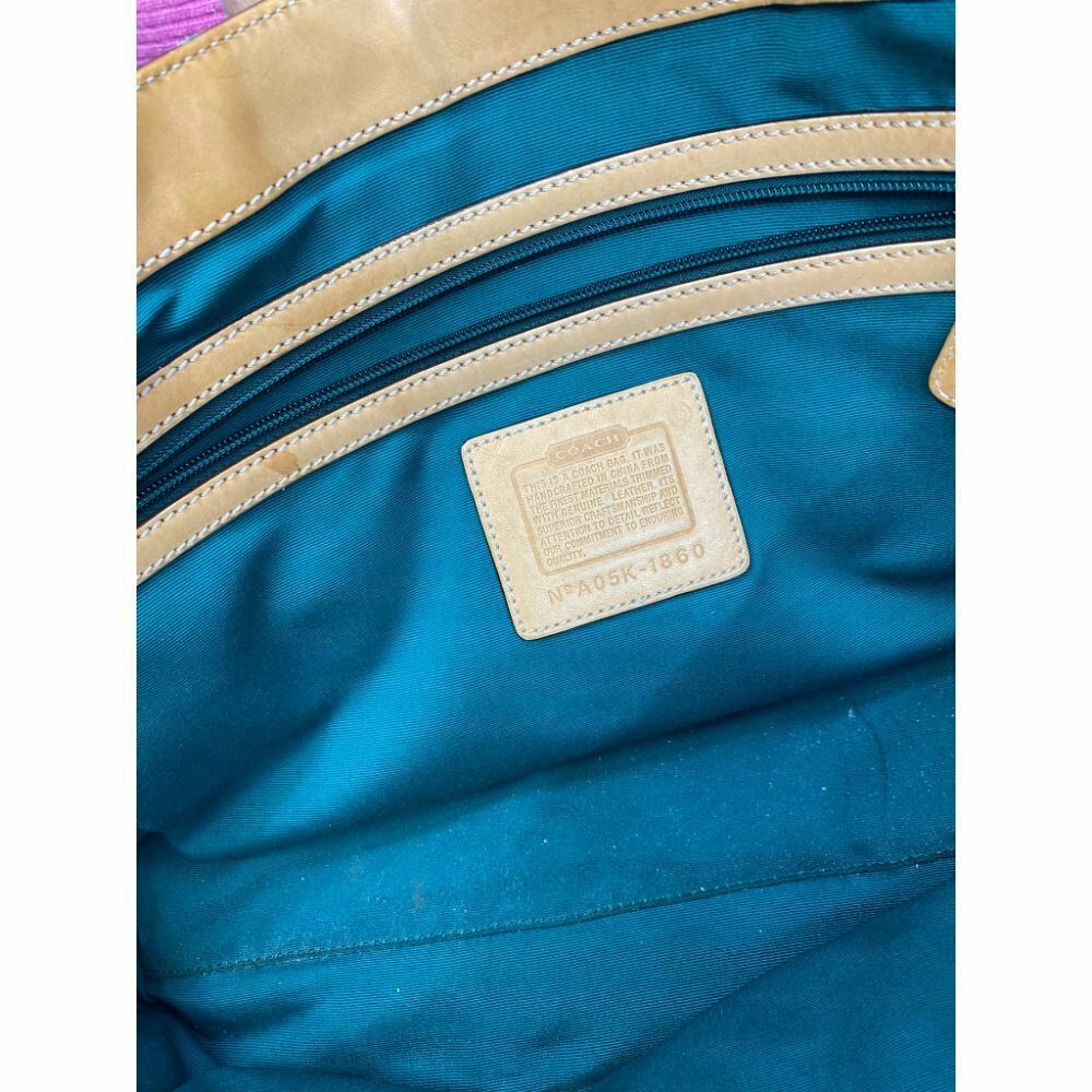 Coach Women's Large Multicolor Fabric Tote Bag