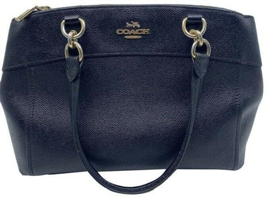 Coach Carryall Mini Brooke Light Goldblack Leather Cross Body Bag