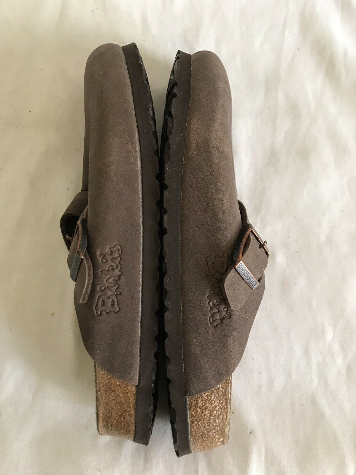 BIRKENSTOCK SLIPPERS-Brown-Size L8 M6