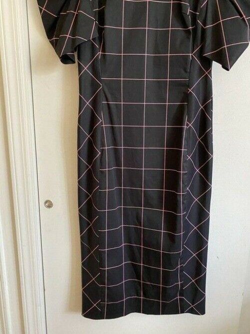milly black pink new printed msrp short casual dress