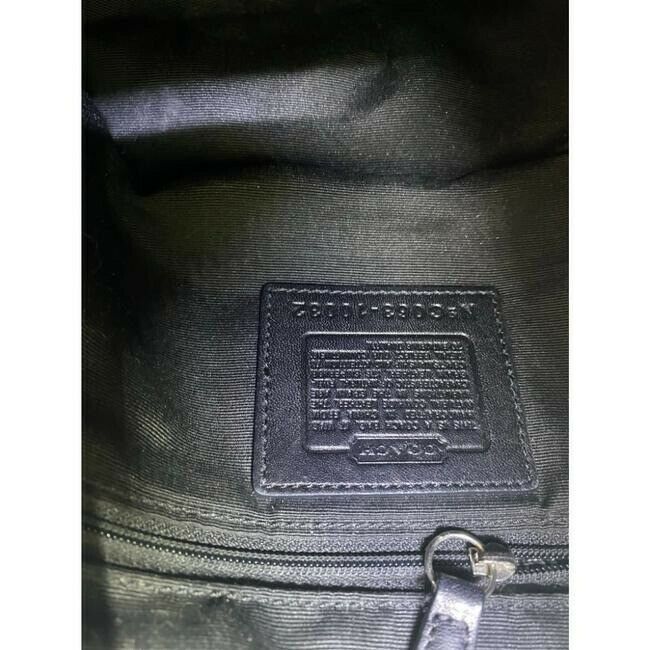 Coach Large Black Leather Hobo Bag