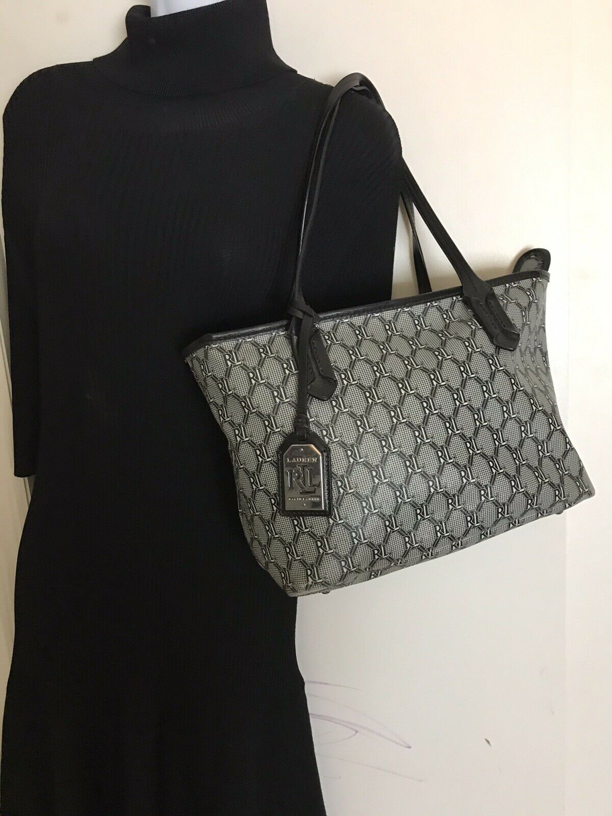 Ralph Lauren All over logo tote