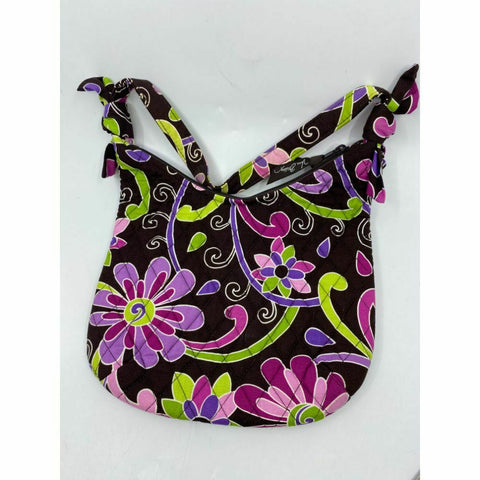 Vera Bradley Pink Black Green Floral Cosmetic Bag