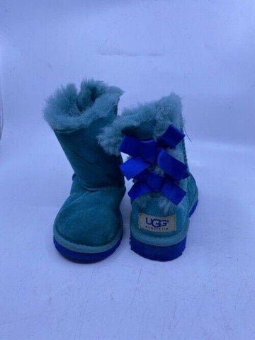 Ugg Australia Blue Kids Back Bootsbooties Size Us