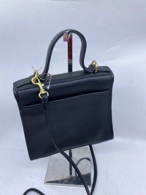 Croft And Barrow Messenger Vintage Black Leather Cross Body Bag