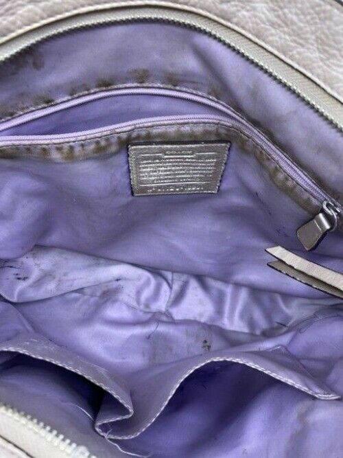 Coach Classic Off White Leather Shoulder Bag