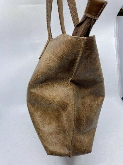 the artisan bag brown leather tote
