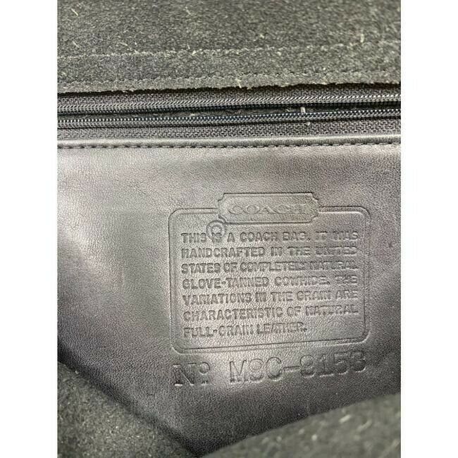 COACH Vintage Black Leather Crossbody Bag