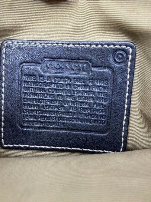 coach black leather cross body bag