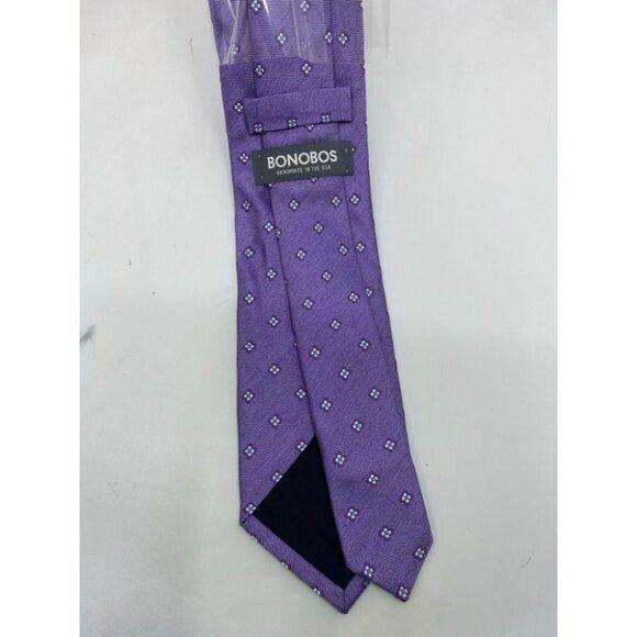 New! BONOBOS Purple Premium Neck Tie Made in USA