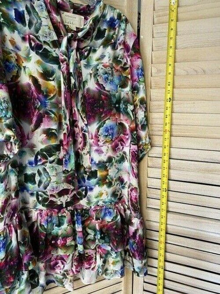 Nicole Miller multi color new tie shift MSRP short formal dress