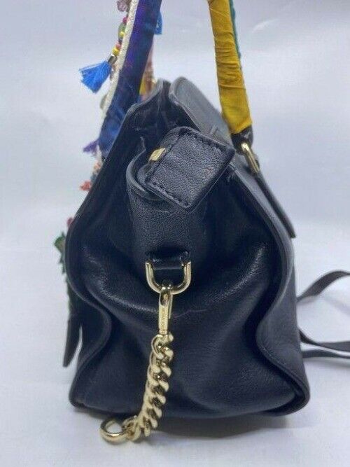Michael Kors shoulder bag w handshoulder customized by me w applique black red g