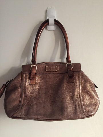 KATE SPADE Bronze Leather Tote Bag